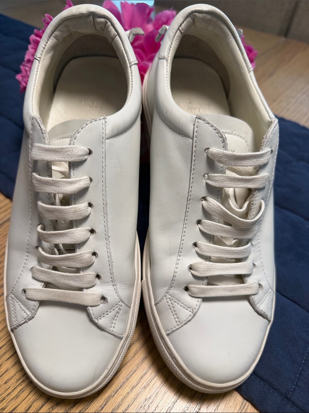 Givenchy Urban Street Leather Sneakers | White Size 38 - Picture 8 of 9